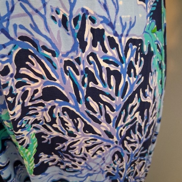 Lilly Pulitzer Parigi Maxi Dress Deep Indigo Swish Sway Navy Blue Size L NWT - Picture 5 of 9